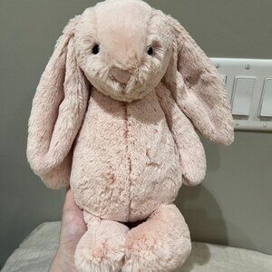 BNWT Original Medium Blush Bashful Bunny Rabbit Jellycat - HTF